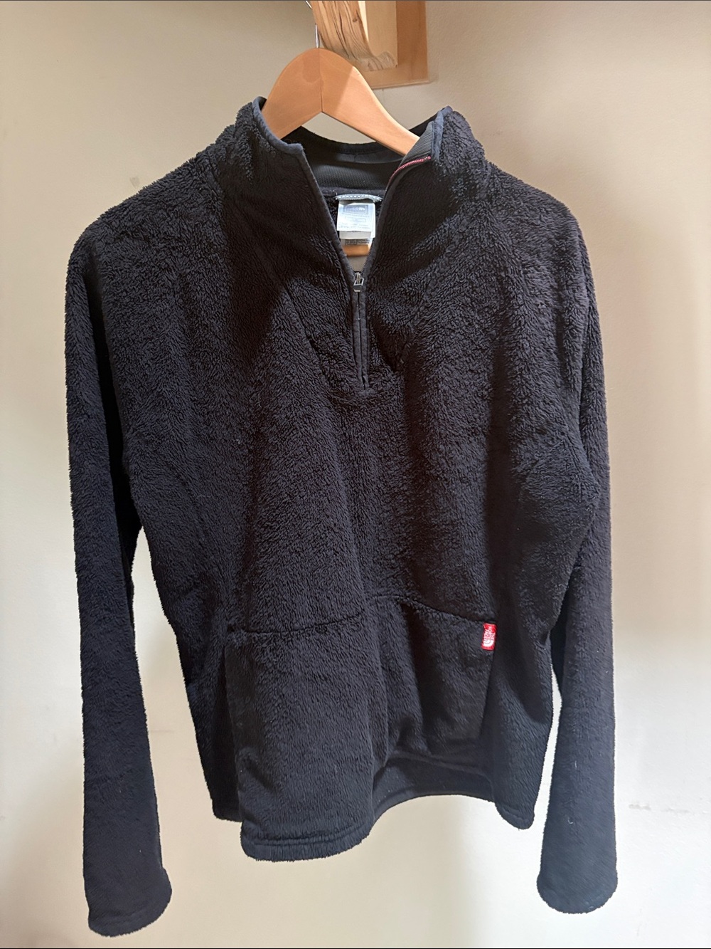 The North Face Black Plush Half-Zip Fleece Pullover